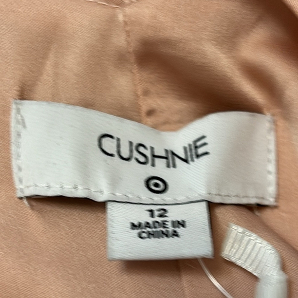 CUSHNIE X Target satin dress sleeveless lined pleated skirt pink red size 12 NEW - Picture 6 of 12